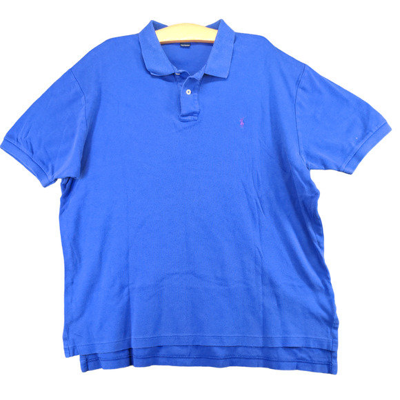 Polo Ralph Lauren Men's Polo Shirt Blue XL Short Sleeve High Low Hem Cotton - Picture 1 of 12